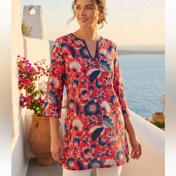 J. Crew Other - J.Crew Floral Beach Cover-Up / Tunic